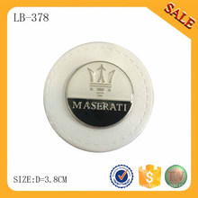 LB378 OEM tag patch personalizado de couro de patente de vestuário